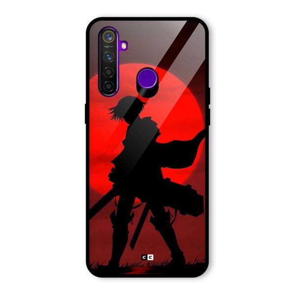Captain Levi Acramen Glass Back Case for Realme 5 Pro