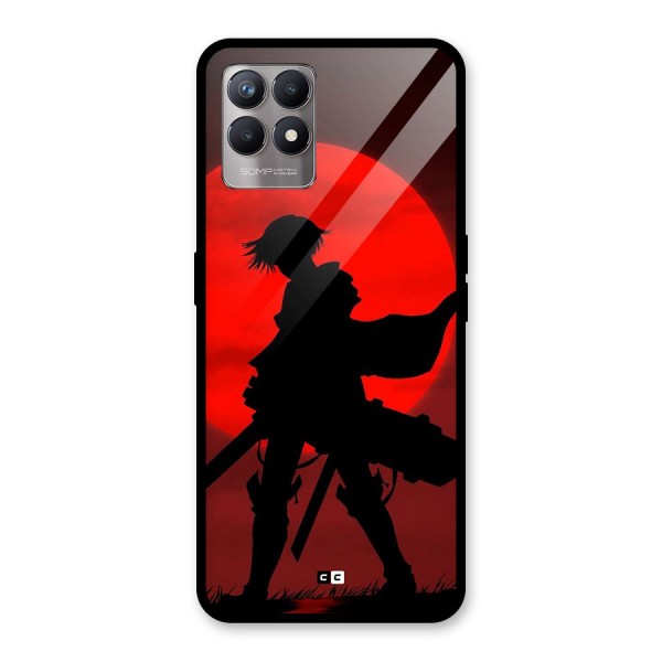 Captain Levi Acramen Glass Back Case for Realme 8i