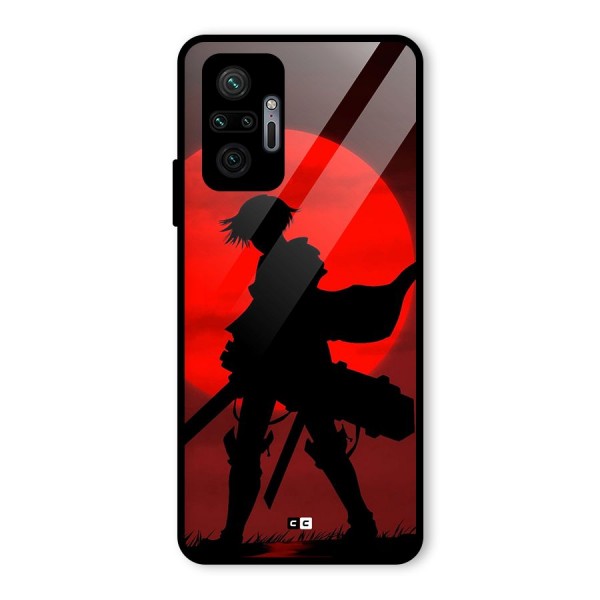 Captain Levi Acramen Glass Back Case for Redmi Note 10 Pro Max
