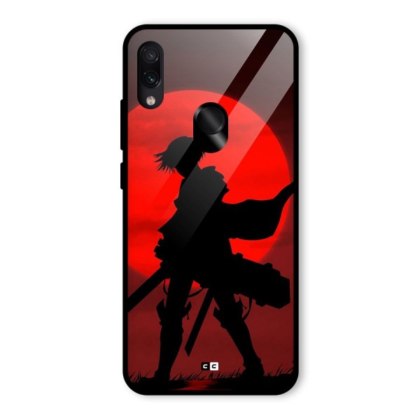 Captain Levi Acramen Glass Back Case for Redmi Note 7S