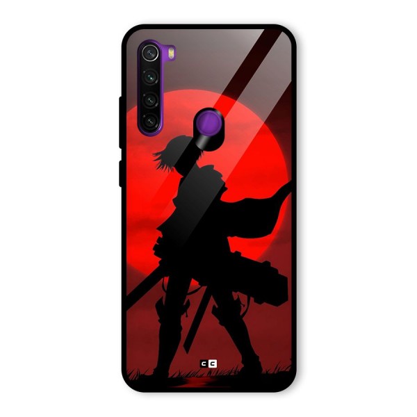 Captain Levi Acramen Glass Back Case for Redmi Note 8