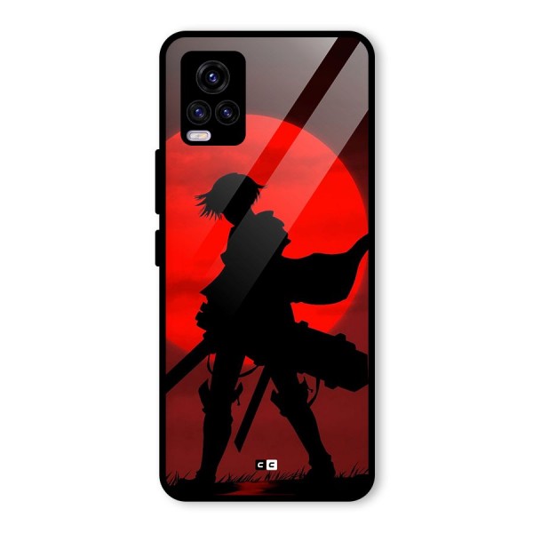 Captain Levi Acramen Glass Back Case for Vivo V20