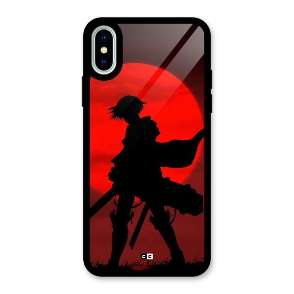 Captain Levi Acramen Glass Back Case for iPhone X