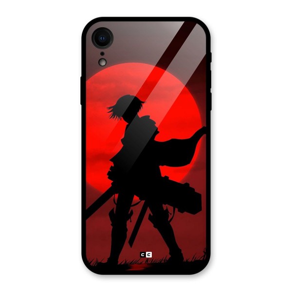 Captain Levi Acramen Glass Back Case for iPhone XR