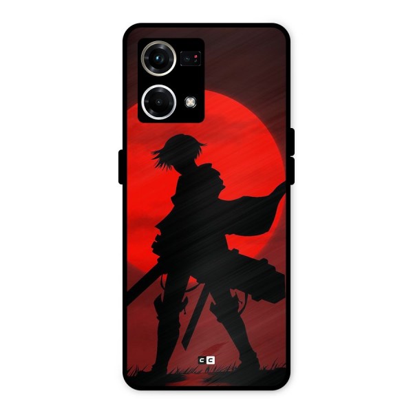 Captain Levi Acramen Metal Back Case for Oppo F21s Pro 4G