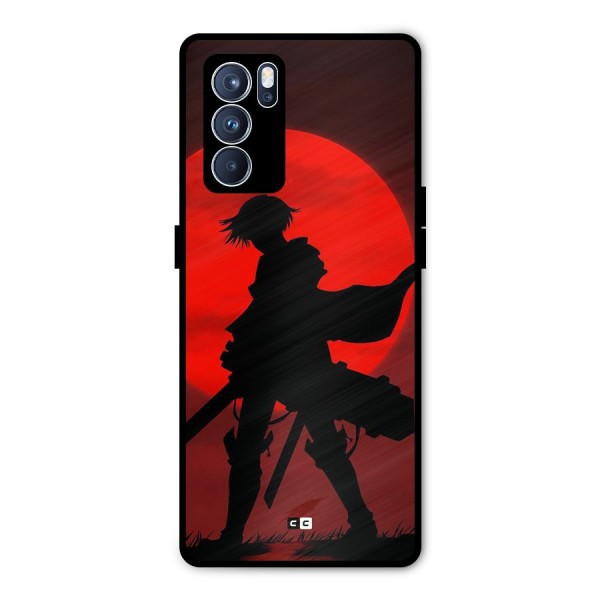Captain Levi Acramen Metal Back Case for Oppo Reno6 Pro 5G