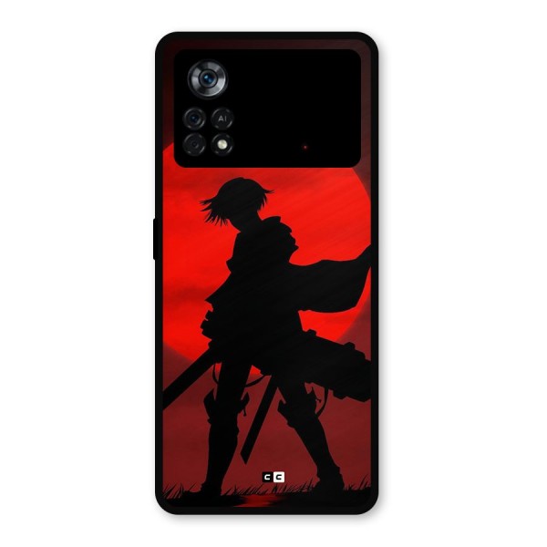 Captain Levi Acramen Metal Back Case for Poco X4 Pro 5G