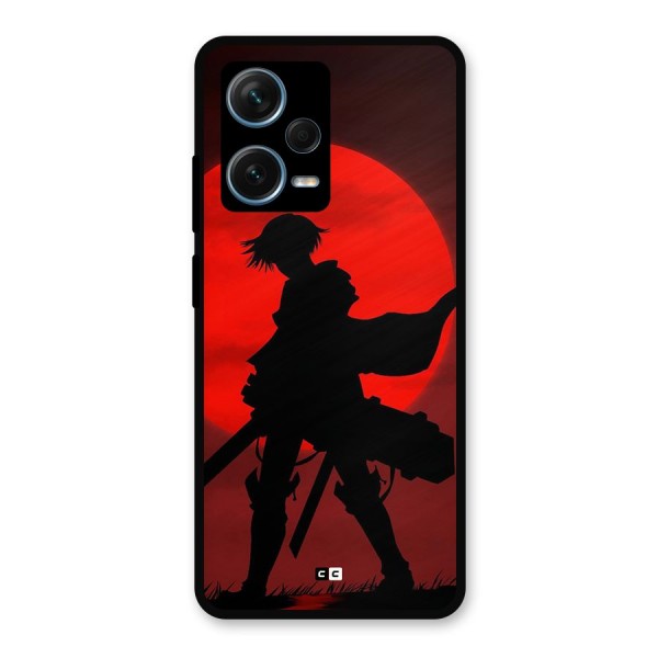 Captain Levi Acramen Metal Back Case for Redmi Note 12 Pro Plus 5G