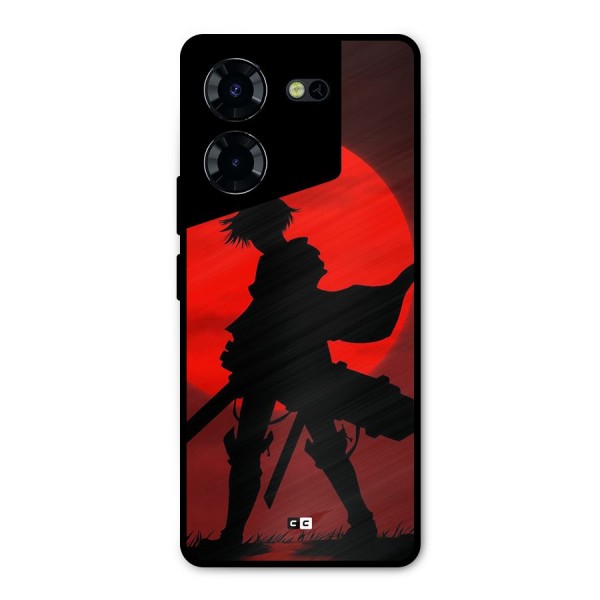 Captain Levi Acramen Metal Back Case for Tecno Pova 5 Pro 5G