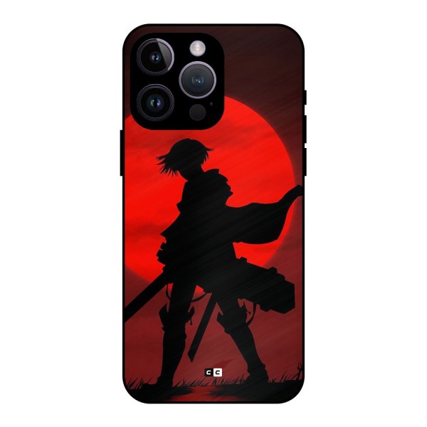 Captain Levi Acramen Metal Back Case for iPhone 14 Pro Max