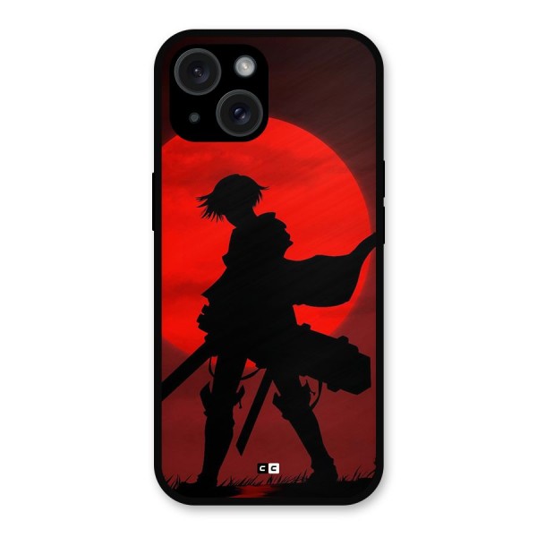 Captain Levi Acramen Metal Back Case for iPhone 15