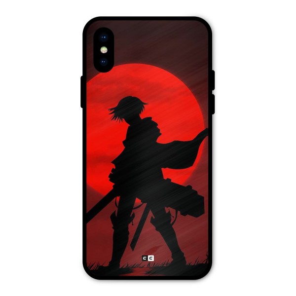 Captain Levi Acramen Metal Back Case for iPhone X