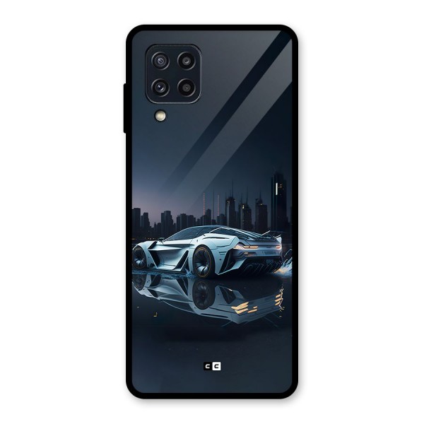 Car of Future Glass Back Case for Galaxy M32