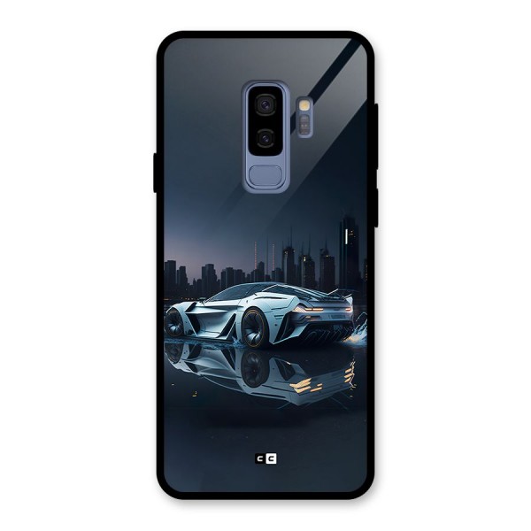 Car of Future Glass Back Case for Galaxy S9 Plus