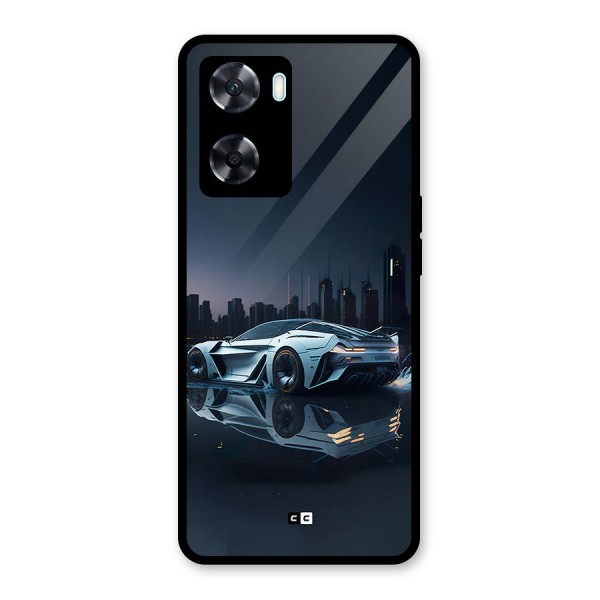 Car of Future Glass Back Case for Oppo A77