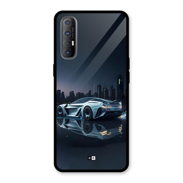 Car of Future Glass Back Case for Oppo Reno3 Pro