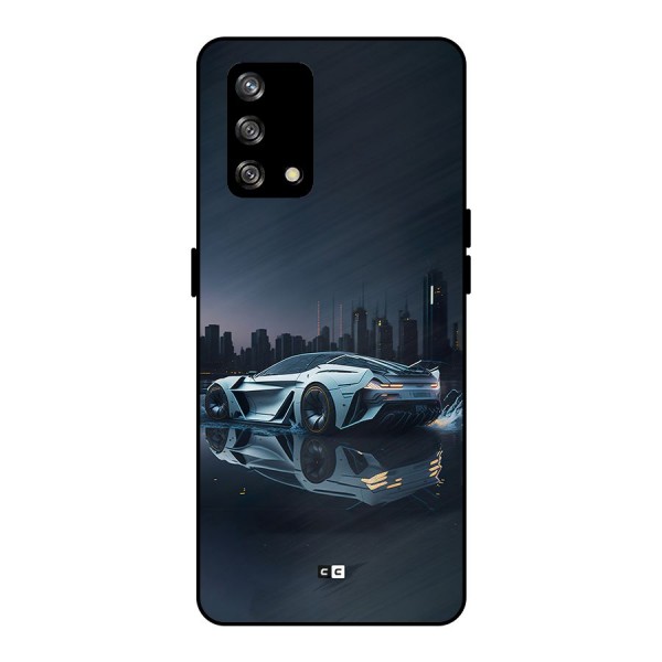 Car of Future Metal Back Case for Oppo F19s