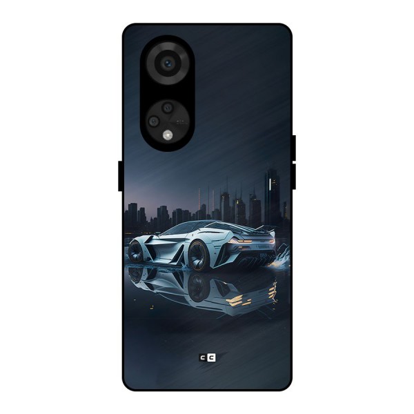 Car of Future Metal Back Case for Reno8 T 5G