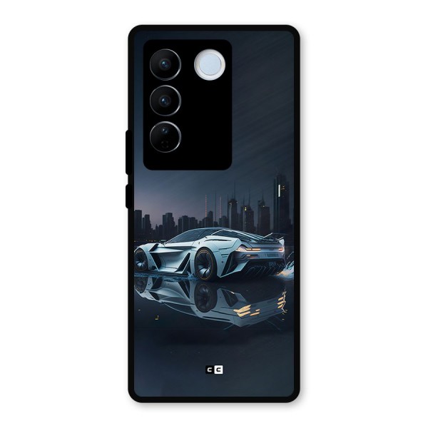 Car of Future Metal Back Case for Vivo V27