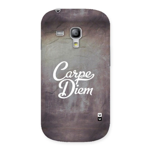 Carpe Diem Rugged Back Case for Galaxy S3 Mini