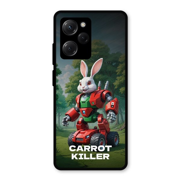 Carrot Killer Metal Back Case for Poco X5 Pro