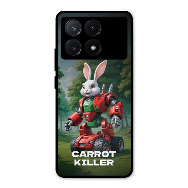 Carrot Killer Metal Back Case for Poco X6 Pro