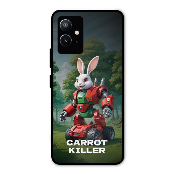 Carrot Killer Metal Back Case for Vivo T1 5G