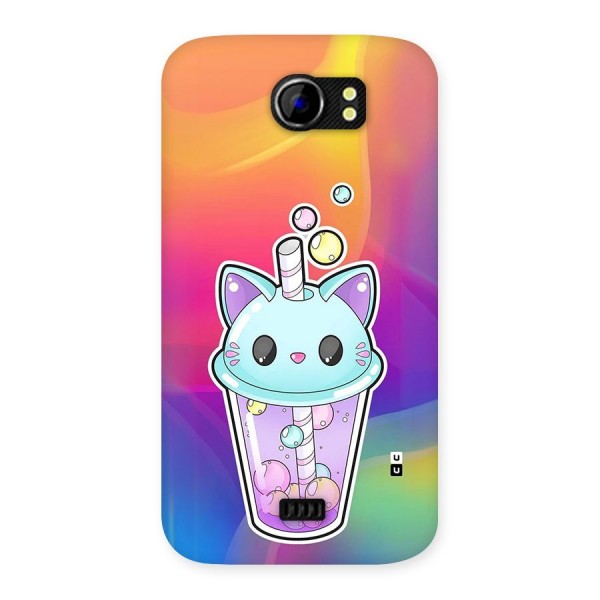 Cat Drink Back Case for Canvas 2 A110