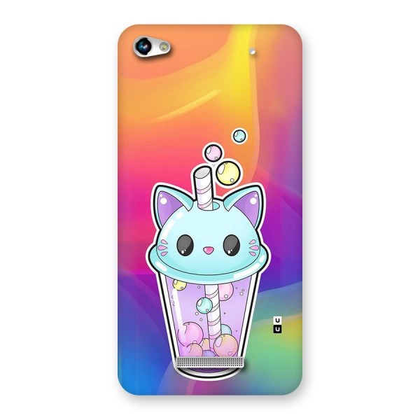 Cat Drink Back Case for Canvas Hue 2 A316