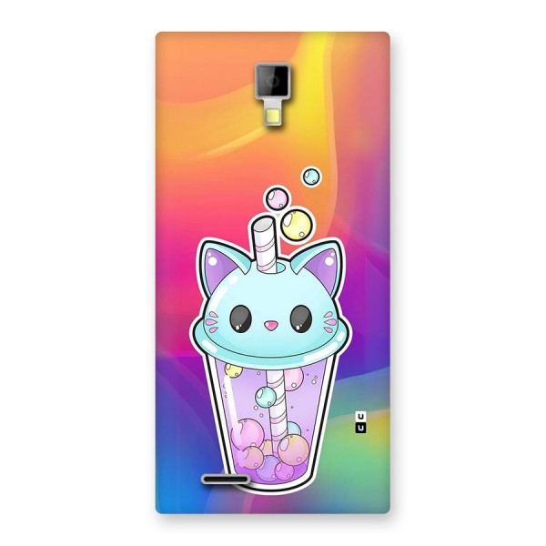 Cat Drink Back Case for Canvas Xpress A99