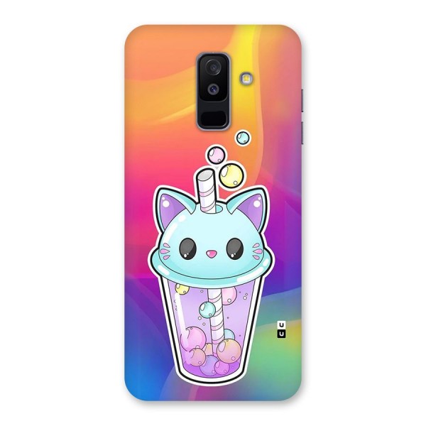 Cat Drink Back Case for Galaxy A6 Plus