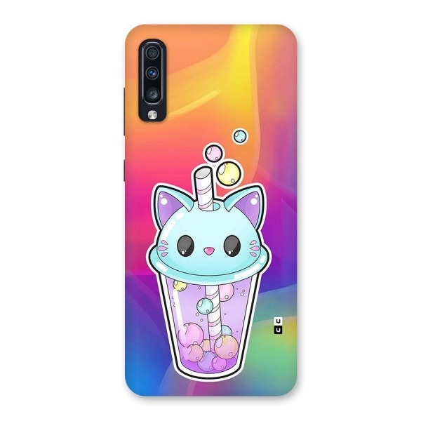 Cat Drink Back Case for Galaxy A70