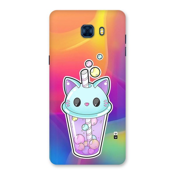 Cat Drink Back Case for Galaxy C7 Pro