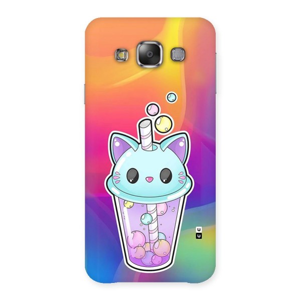 Cat Drink Back Case for Galaxy E7