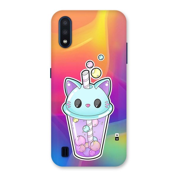 Cat Drink Back Case for Galaxy M01