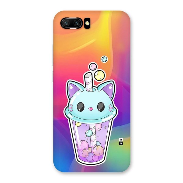 Cat Drink Back Case for Honor 10