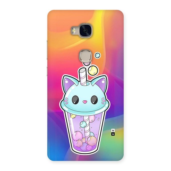 Cat Drink Back Case for Honor 5X