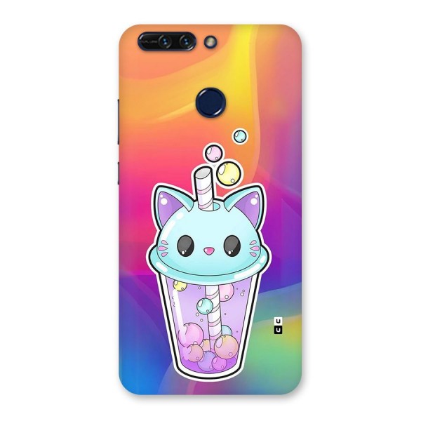 Cat Drink Back Case for Honor 8 Pro