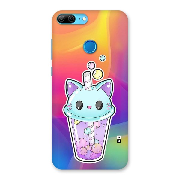 Cat Drink Back Case for Honor 9 Lite