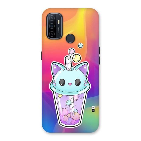 Cat Drink Back Case for Oppo A32
