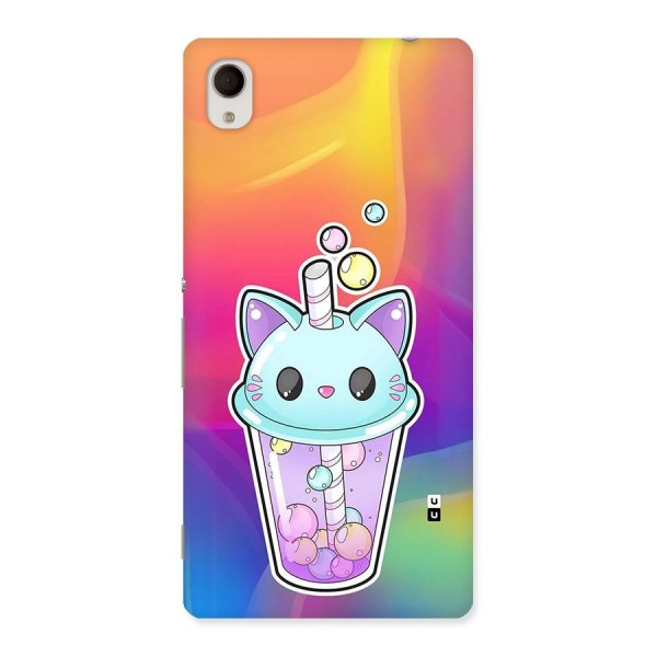 Cat Drink Back Case for Xperia M4