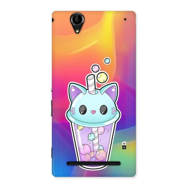 Cat Drink Back Case for Xperia T2