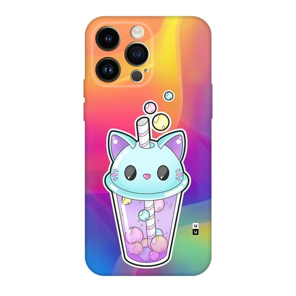Cat Drink Back Case for iPhone 14 Pro Max