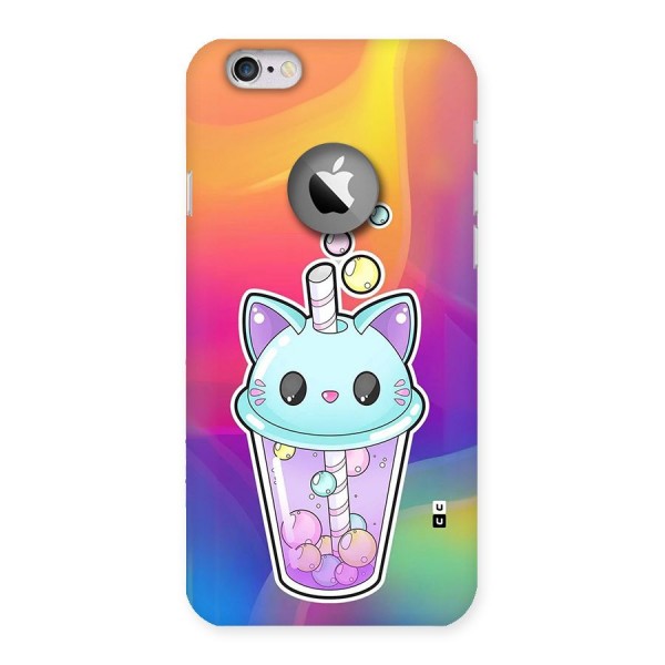 Cat Drink Back Case for iPhone 6 Logo Cut