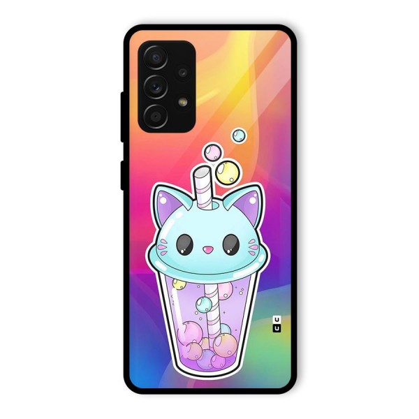 Cat Drink Glass Back Case for Galaxy A53 5G
