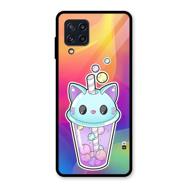 Cat Drink Glass Back Case for Galaxy M32