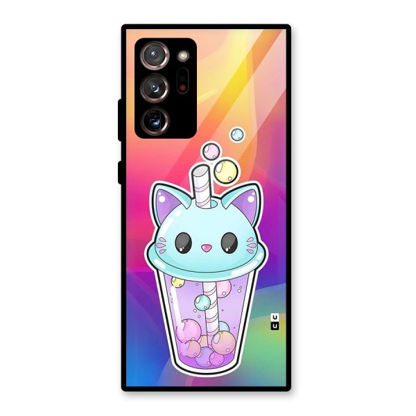 Cat Drink Glass Back Case for Galaxy Note 20 Ultra 5G
