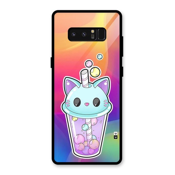 Cat Drink Glass Back Case for Galaxy Note 8