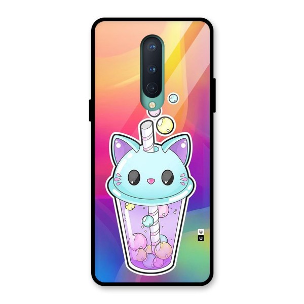 Cat Drink Glass Back Case for OnePlus 8