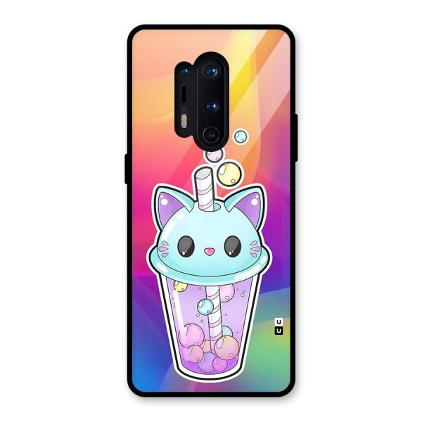 Cat Drink Glass Back Case for OnePlus 8 Pro